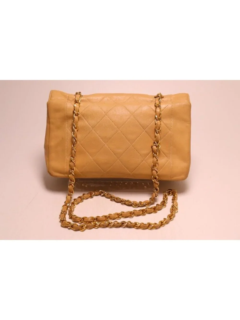 Chanel Diana Lambskin Chain Shoulder Bag